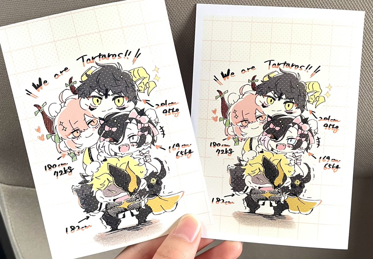 フチありでもフチなしでも
どちらでも良さそう👌
印刷したら色薄くなるよ見本⬇️