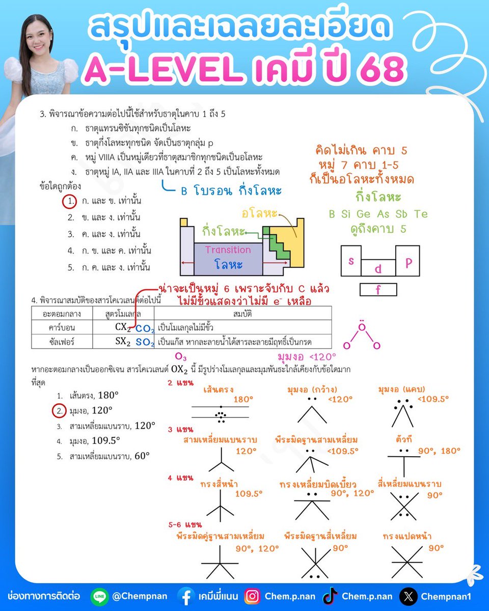 Chempnan1's tweet photo. เฉลยละเอียด ข้อสอบ A-level เคมี ปี68 ข้อ1-20 (ปีล่าสุด) ต่อใต้โพสต์ (1)

ใกล้สอบแล้ว  อย่าลืมฝึกทำข้อสอบนะคะลูกๆ สู้ พี่แนนเป็นกำลังใจให้นะคะ

พี่แนนตั้งใจทำมาฝาก แชร์และบันทึกไว้อ่านได้เลยค่ะ 💕💕💕

#dek69 #เคมีพี่แนน #alevel #ALevelเคมี #Alevel68 https://t.co/lp7MLjJ5Fn