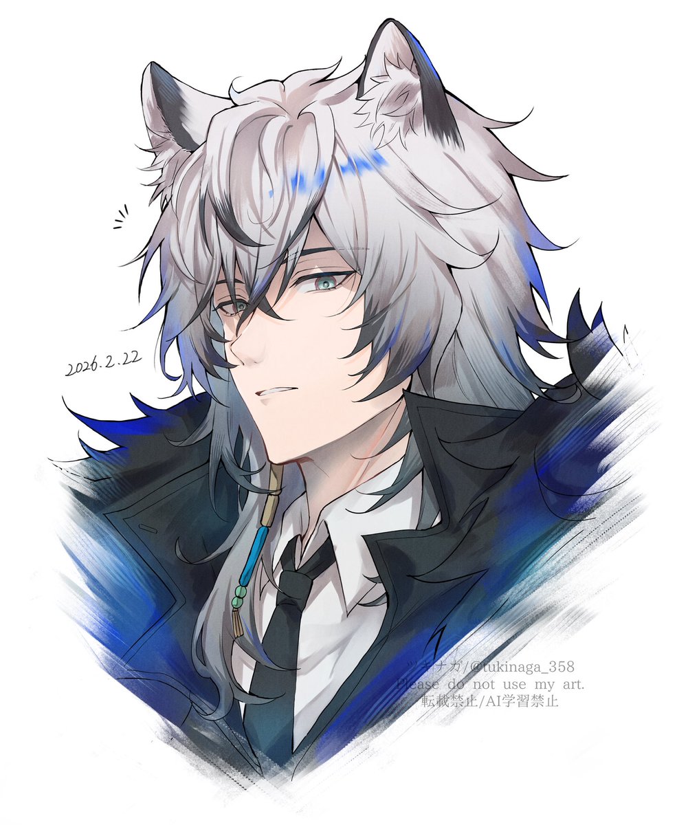 猫の日なので、 アークナイツのシルバーアッシュさん🐱 (ゲームで