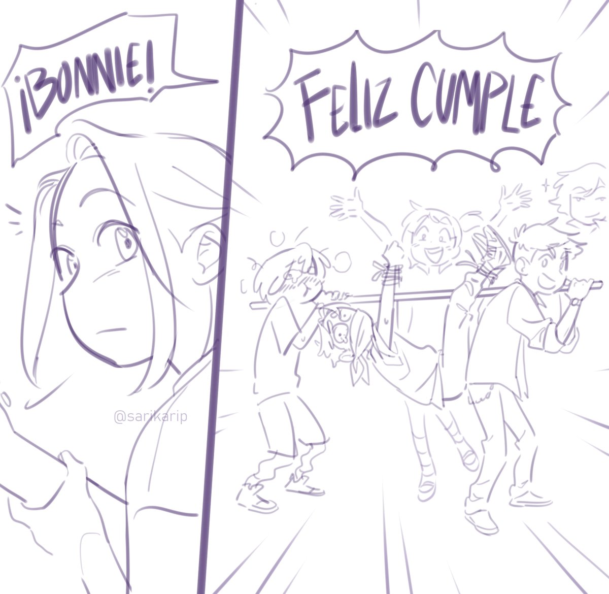 siemrpe llego tarde pero feliz cumple Bonnie asdffaasd #fhs #fnafhs #bxb