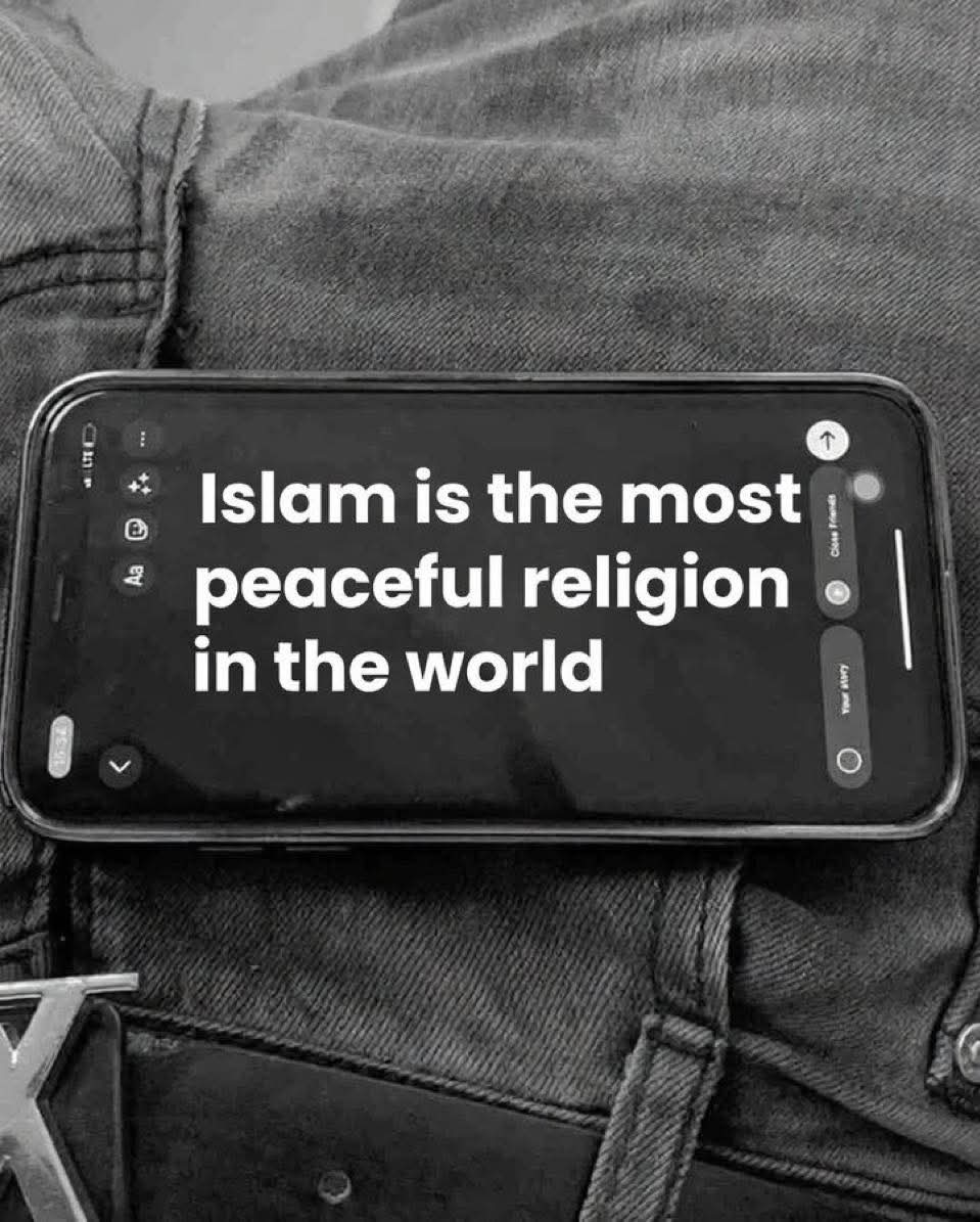Islam is the most peaceful religion in the world 🌎❤️