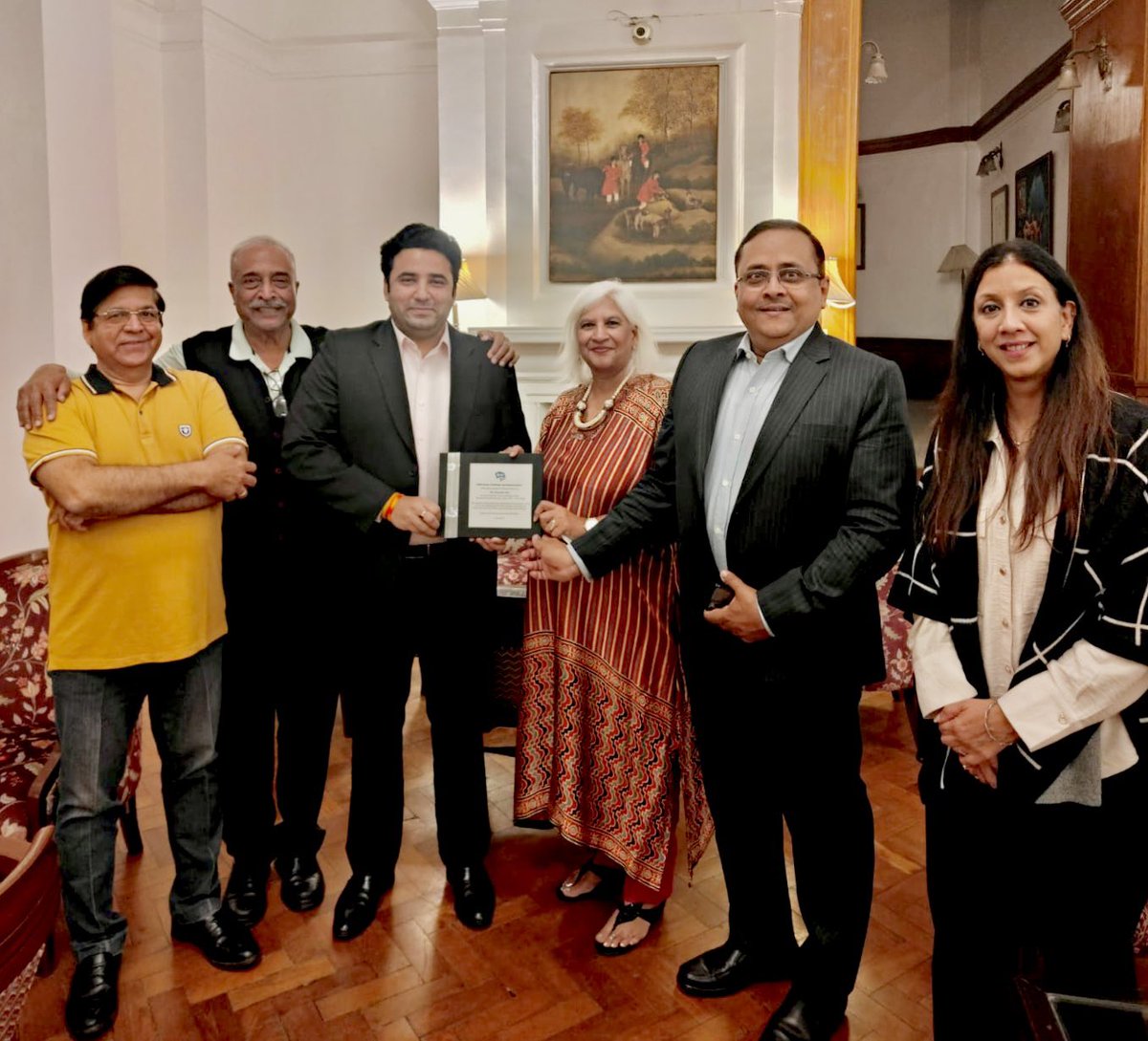 JayantKrishnaIN's tweet photo. It was wonderful knowing Ranjana Iyer all these years on AFS India’s Board of Directors. AFS organised a farewell at Delhi Gymkhana to bid adieu to this dynamic lawyer from Bangalore! @IndiaAFS @AFS https://t.co/rweynojcsu
