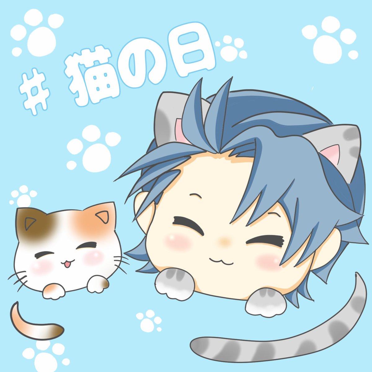 じぐにゃん🐈‍⬛🐾🐾🐾 #猫の日 #にゃんにゃんにゃんの日 #じんぐーあーと