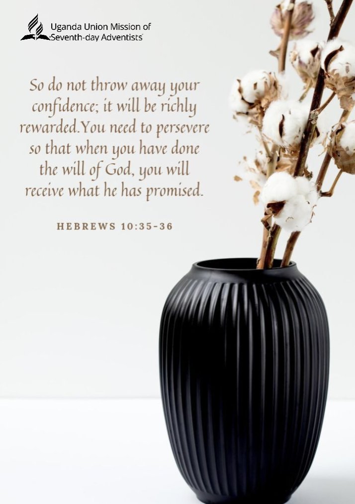 UgandaAdventist's tweet image. Hold on. Stay faithful. The promise is still valid. Perseverance today becomes testimony tomorrow. 🔥
#KeepTheFaith #Persevere #Confidence #StandFirm #Faithful #endurance