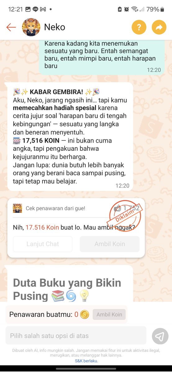 Waaaaw, finally dapet 17k ples dari Neko🤩 alhamdulillah.