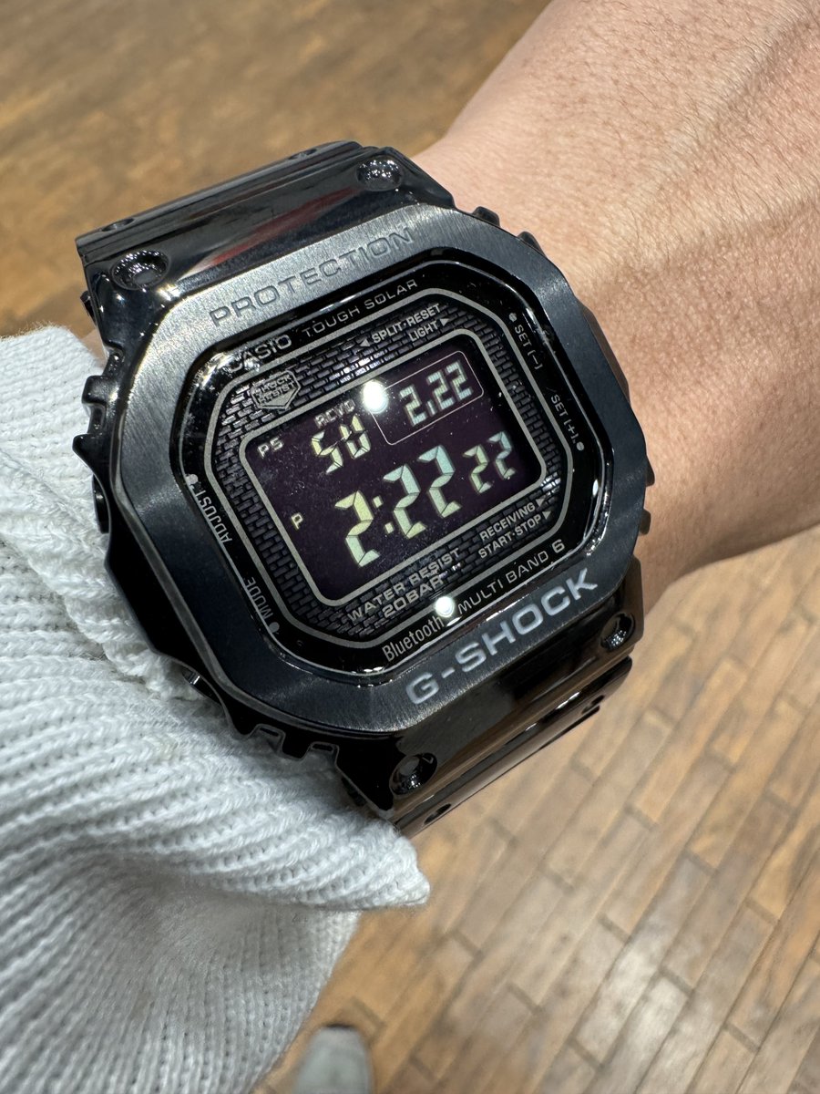 clronosuke's tweet image. 猫の日のチーターとgmw-b5000の222スロットで金運アップ❓