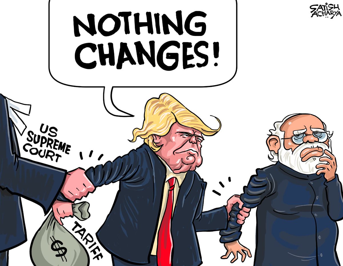 satishacharya's tweet image. Nothing changes, says Trump! 
#TrumpTariff #IndiaUSdeal