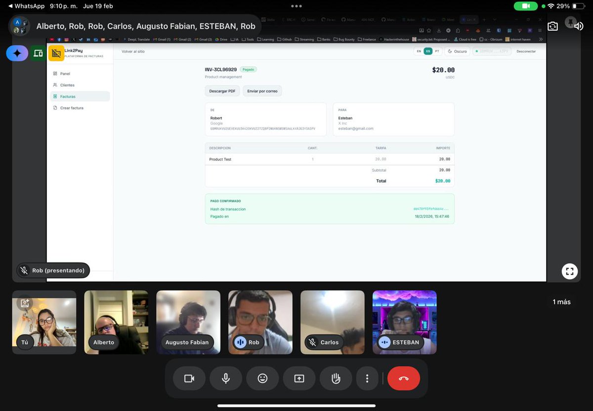Link2Pay tweet media
