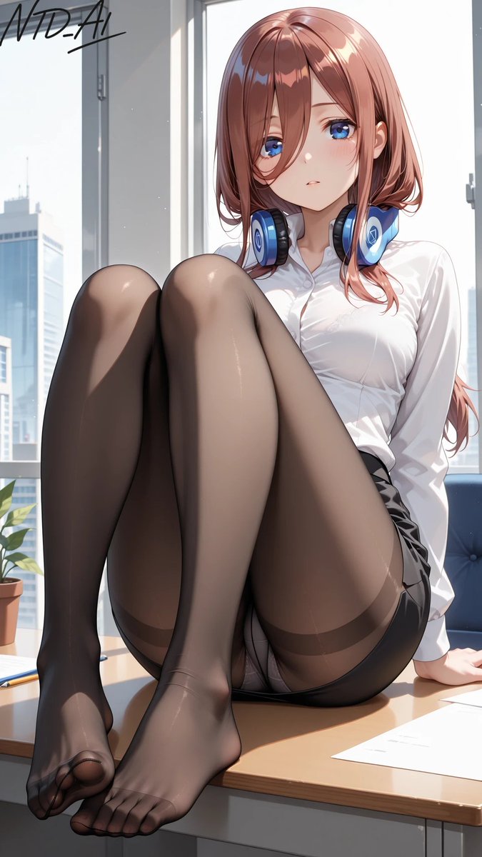 NTD_AI's tweet photo. Nakano miku 🫶 
#nakanomiku #Gotoubunnohanayome https://t.co/TULcrcmshN