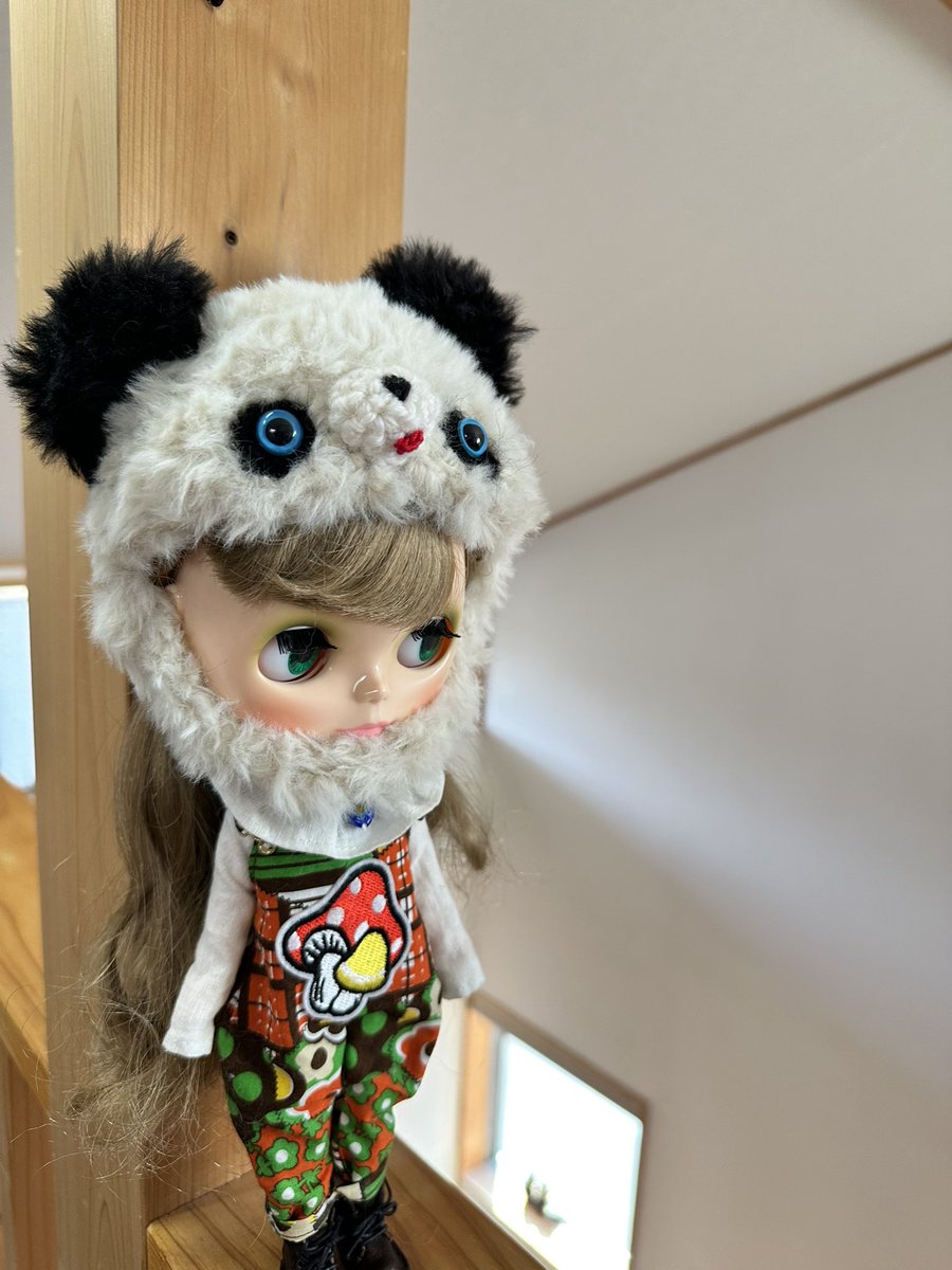 とりま私のブライスちゃんに被ってもらいました♫わんちゃんや猫ちゃん