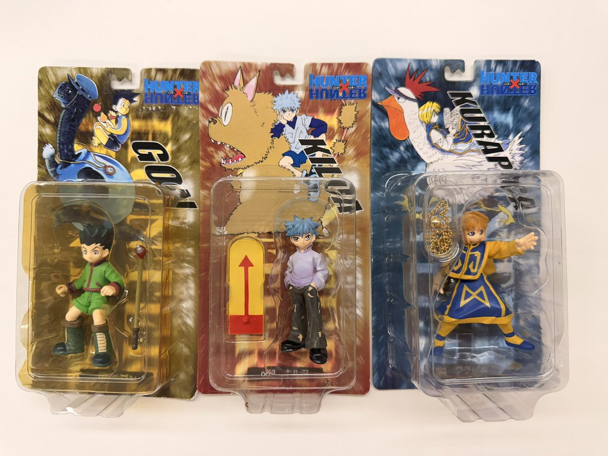 YutaNakatani's tweet photo. 熊元プロレスが初期HUNTER×HUNTERの応募者全員サービスフィギュアをプレゼントしてくれた🎁 https://t.co/v0GoyEaYYe