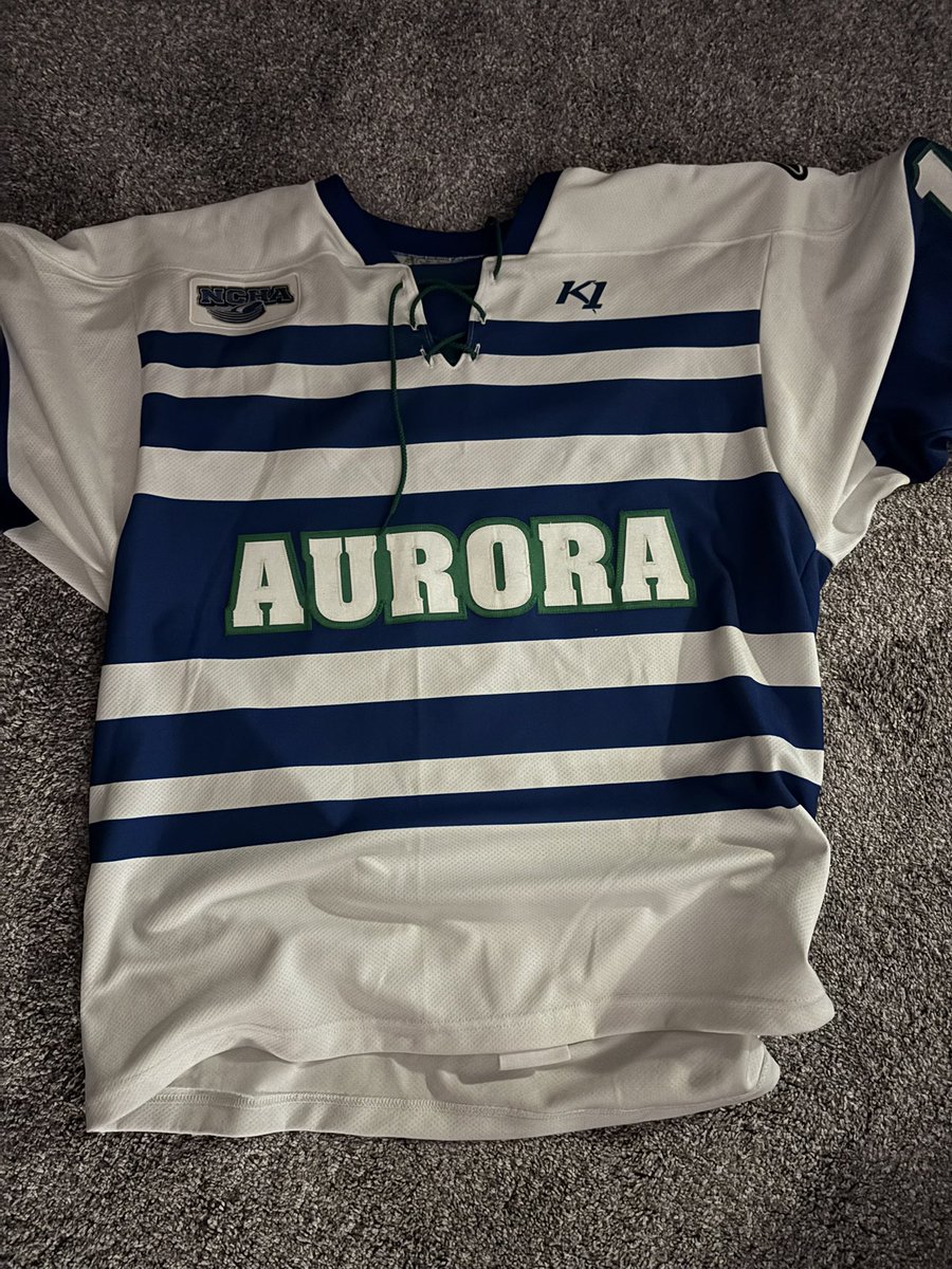 What a weekend, the #3 ranked Aurora University Spartans men’s hockey team swept MSOE in the Quarterfinals of the NCHA playoffs, they will play the Adrian Bulldogs for the 5th time this season in the semifinals next Saturday. I’m very humbled to have had the team sign a jersey .