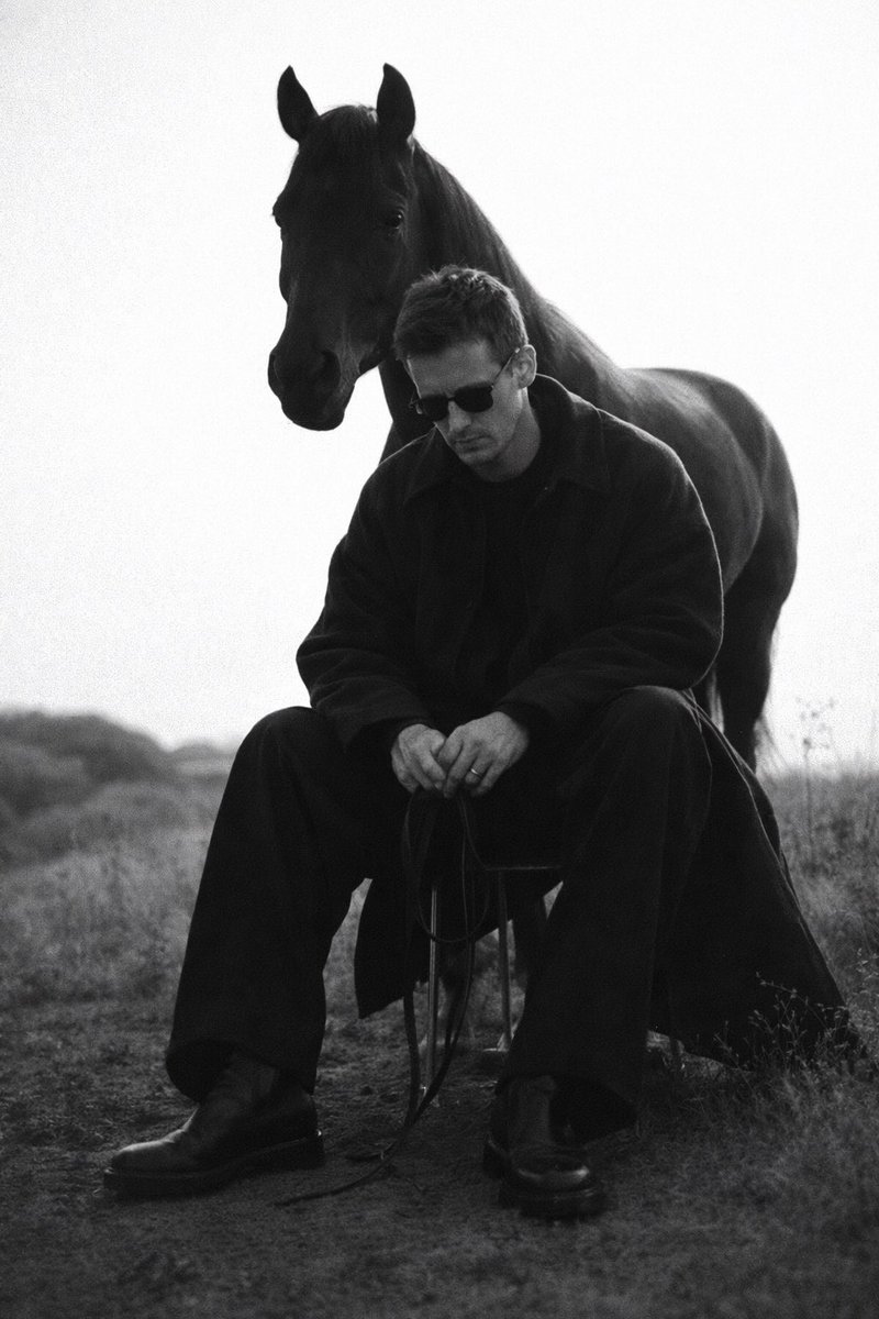 WillEstesClub's tweet photo. Will Estes with a horse. 
This is Iconic photo. This was made by ChatGPT. No, Will Estes does not own horse. No, Will Estes did not do a photo shoot with a horse. 
I thought it’s cool picture to share. 

#chatgpt 
#WillEstes 

~Melissa S. The Admin https://t.co/eLjs5s1Q1h
