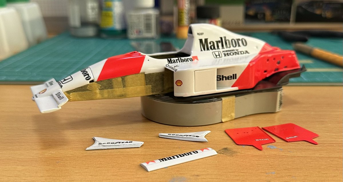 Take_Channel36 #GUNZE1/24 #McLaren_HONDA_mp4/4（B） デカール、貼れ