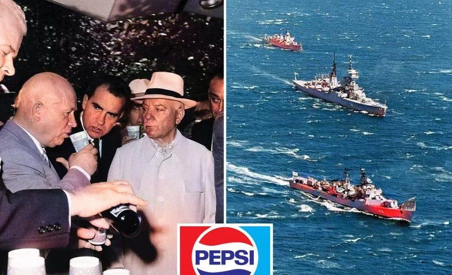 Pepsi once become one of the largest military powers in the world, because the USSR pay them in warships.