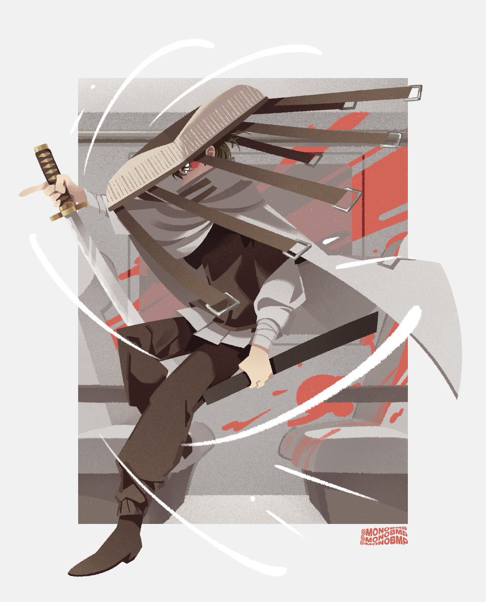 monobmp's tweet image. An art trade for a friend #kagurabachi