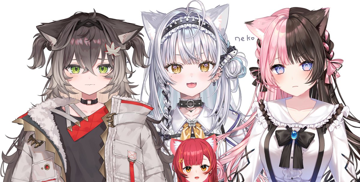 配信見てくれてありがとう！
猫の日ということで新人二人とコメントしてくれたひなーのには🐈になってもらいました