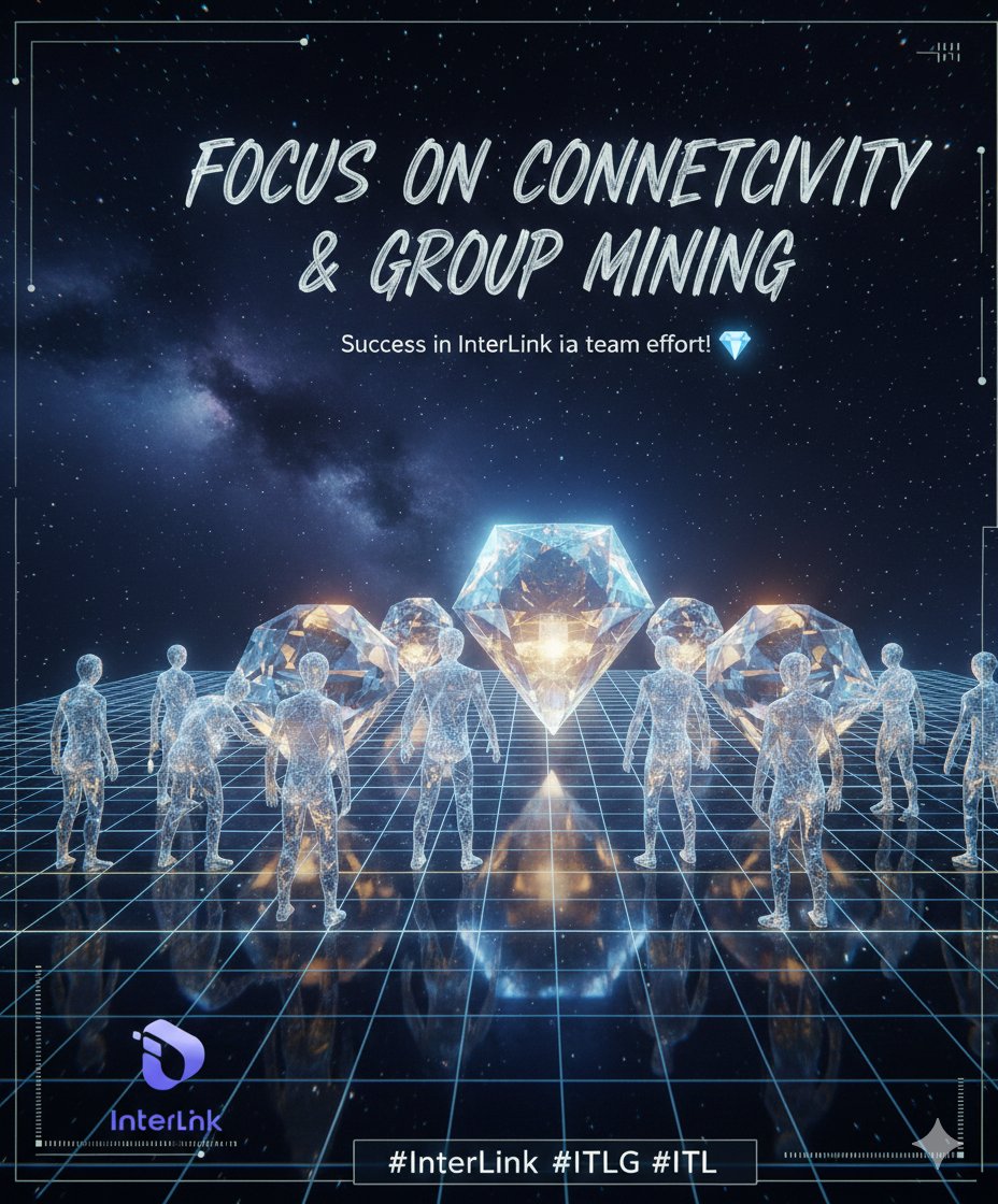 Bekihem's tweet photo. Focus on Connectivity & Group Mining
Success in InterLink is a team effort! 💎 Your referrals and group mining activity directly impact your status. Strengthen your network now to stand out before the Version 5.0 launch!
#InterLink #ITLG #ITL https://t.co/4U8CKIPhrC
