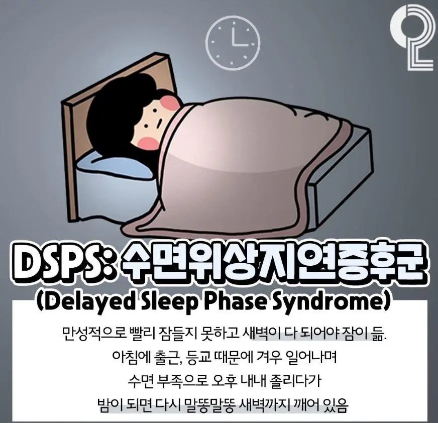 한국인 5명중 1명은 가지고 있다는 병
SSPS: 수면위상지연증후군😨
우리 엑친들 거의 다 이거 있을 듯..
