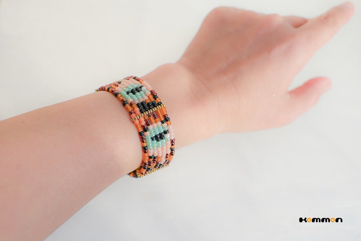 Kommon〉【サビ猫ブレスレット】 サビ猫🐱ちゃんのお目目をモチーフに