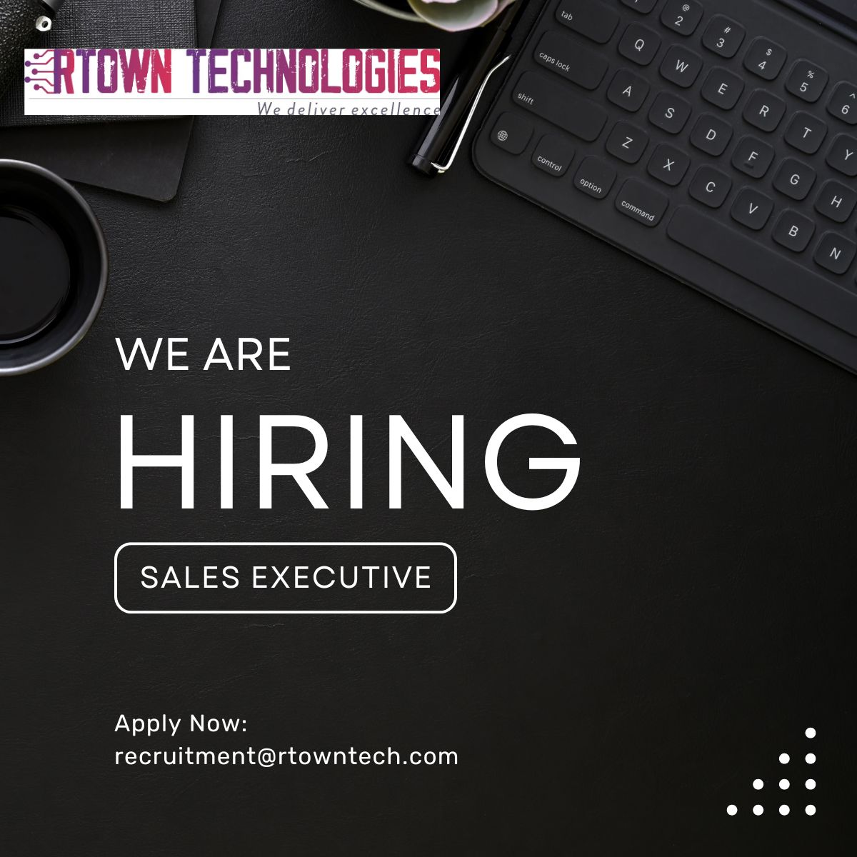 crontle7's tweet photo. 🚀 RTown Technologies is Hiring | Sales ExecutiveKickstart your sales career with RTown! We’re looking for passionate and energetic individuals who are eager to learn, grow, and make an impact in a fast-paced environment 🤝✨🧑‍💼 Experience: 0–1 Years https://t.co/Xbic9WL2CM