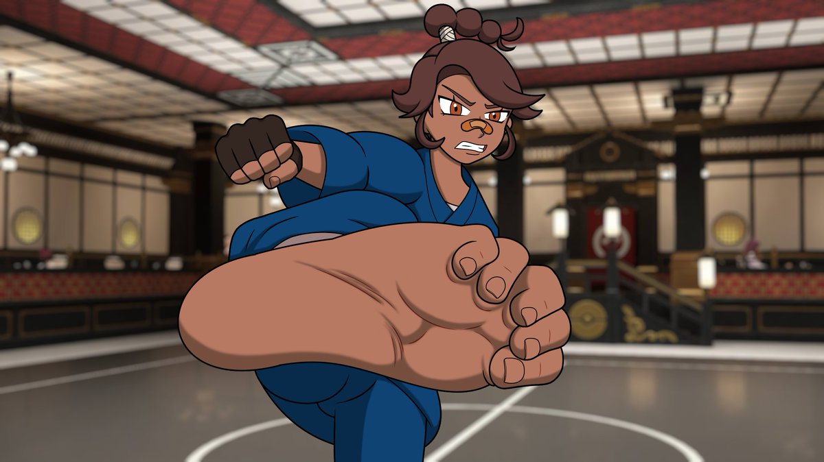 Battle Girl Mie Barefoot Once Again (Pokémon Legends: Z-A)