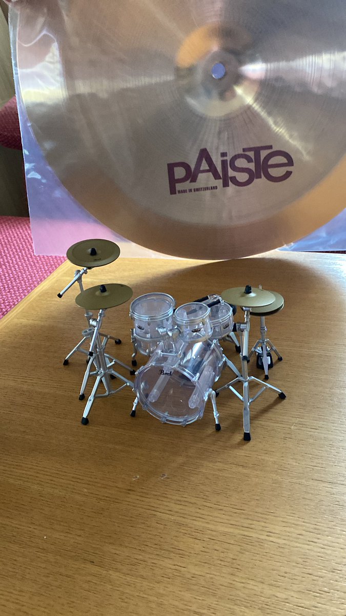 と言うことで、 シンバル追加？😱？🙀？ 本物のシンバル買いました… 14