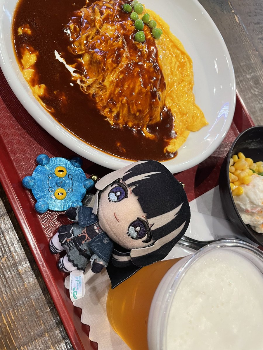 たちばな亭のオムライス🍻
#でん同士美食部