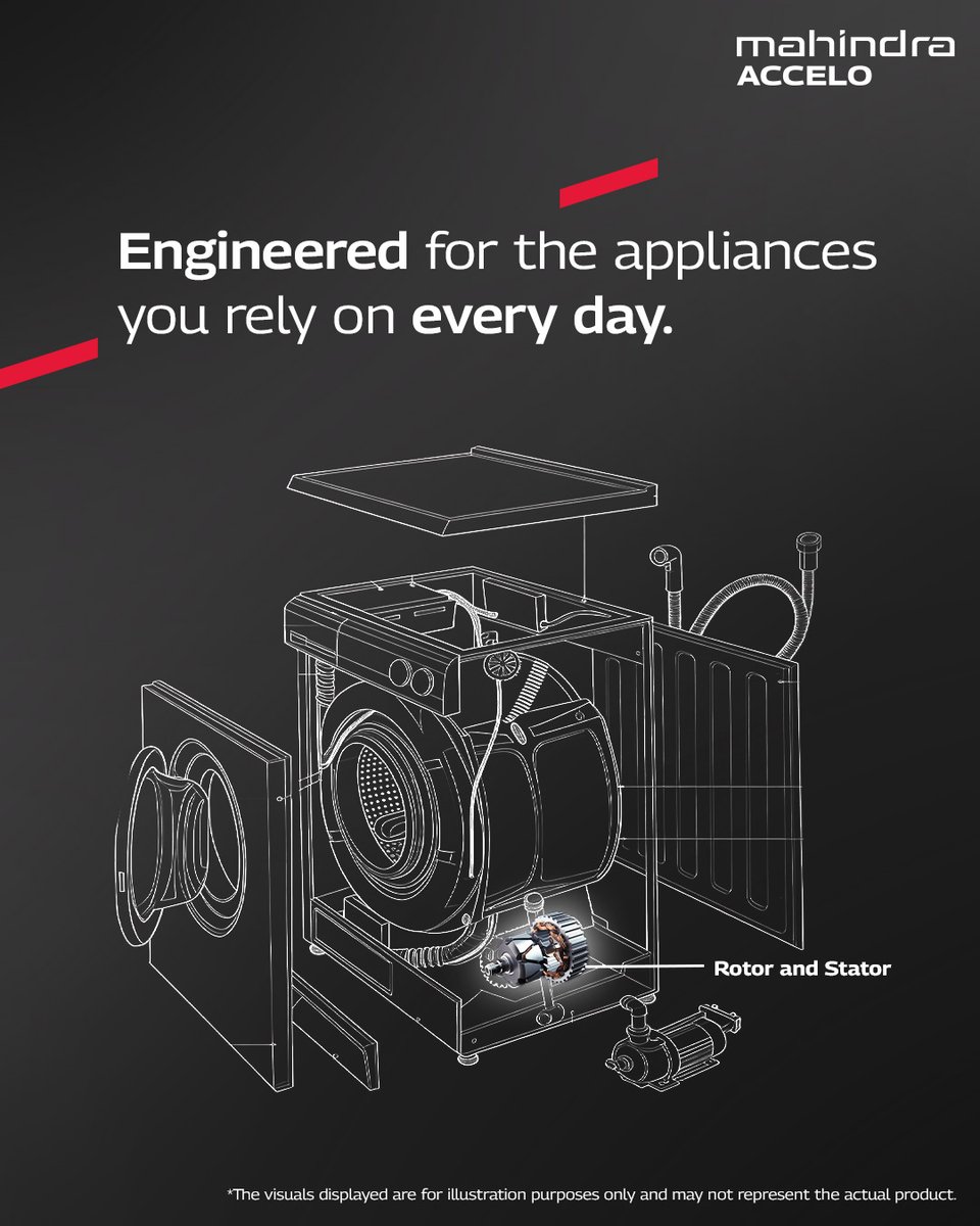 Reliable appliances don’t happen by chance.
They start with precision engineering.

#MahindraAccelo #HomeAppliances #Precision #Engineering