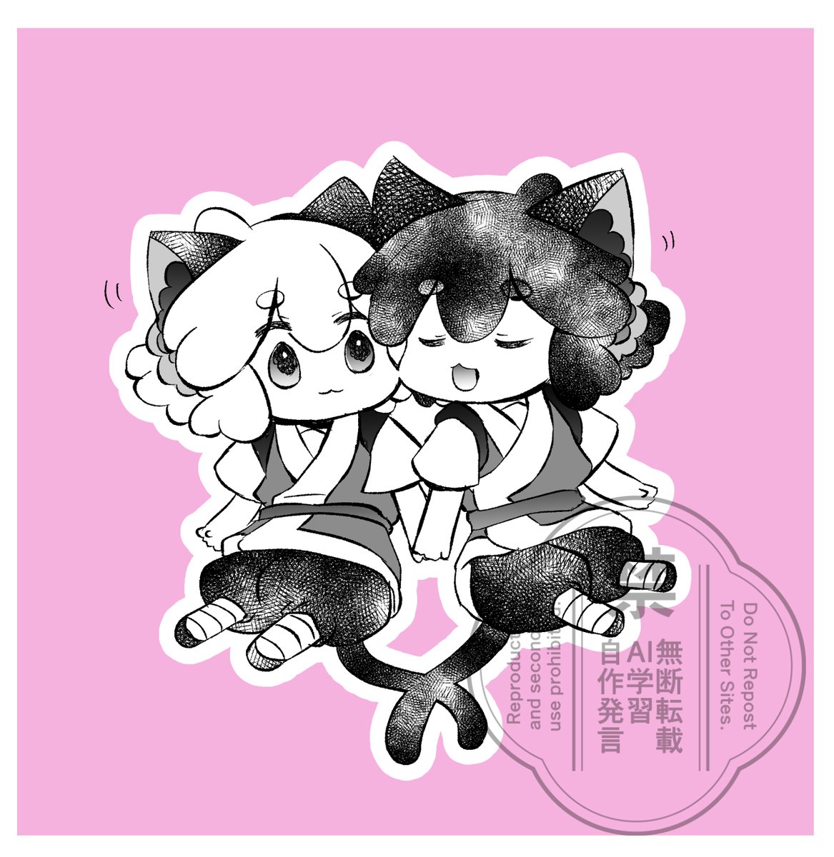 猫の日の小黒ちゃんズ（再掲）