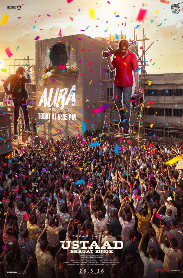 #UstaadBhagatSingh 2nd Song #AuraOfUstaad out Today at 5.35 PM 

GRAND RELEASE WORLDWIDE ON 26th MARCH 2026.  

#UBSOnMarch26th <a href="/PawanKalyan/">Pawan Kalyan</a> <a href="/harish2you/">Harish Shankar .S</a>
<a href="/MythriOfficial/">Mythri Movie Makers</a> <a href="/UBSTheFilm/">Ustaad Bhagat Singh</a>