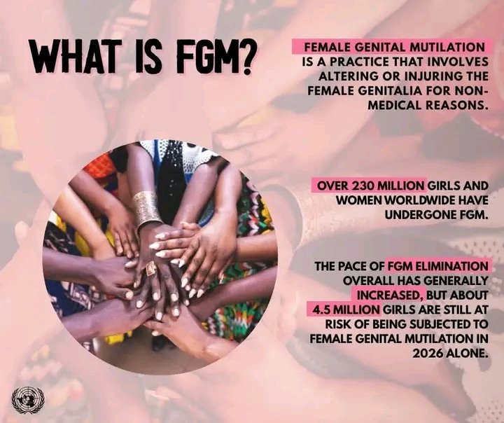 Over 230 million girls and women worldwide have undergone Female Genital Mutilation #FGM:

⚫144 million live in Africa,
⚫ 80 million in Asia
⚫ 6 million in the Middle East.

They live with the damaging psychological, physical and sexual health impacts. 

<a href="/UNFPANigeria/">UNFPA Nigeria</a> <a href="/UNFPA/">UNFPA</a>