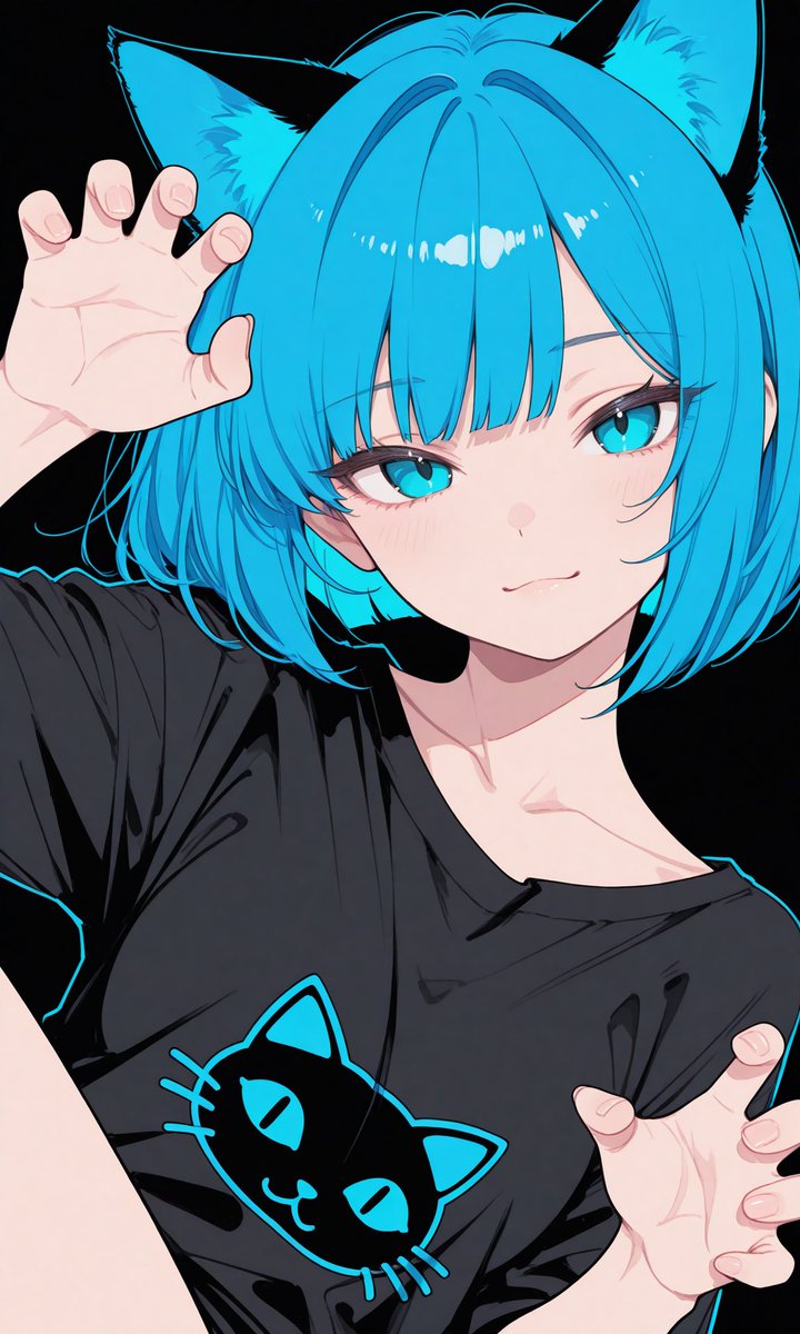 にゃす🐱 #終音眠 #AIイラスト