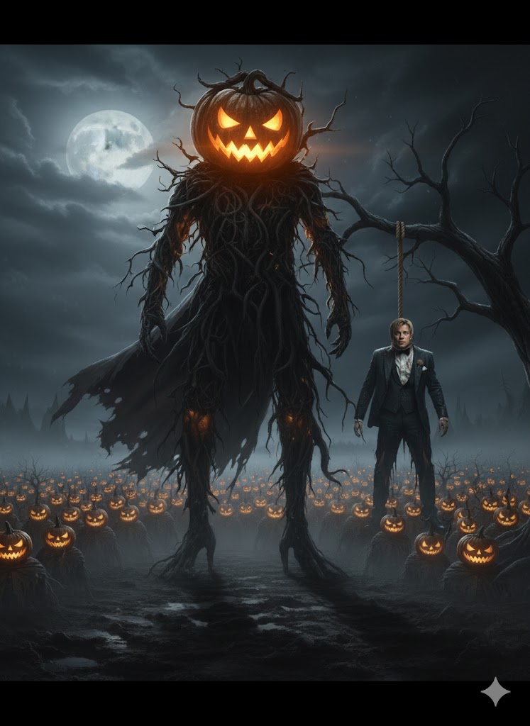 aiphototrend's tweet photo. 🖼️ The Lord's Justice

As the towering Pumpkin Lord, oversee your own grim execution beneath a menacing full moon — a display of power and rebirth.

🚀 Try it now: https://t.co/zWci9xJ1fw

#Halloween #Spooky #HalloweenArt #AIArt https://t.co/3KSQWX19j2
