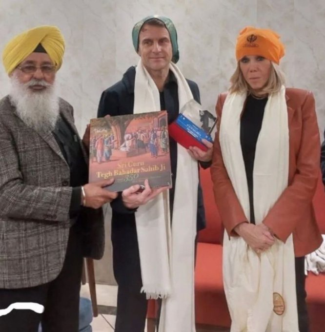 Macron en turban sikh à New Delhi : ridicule absolu ! Se déguise pour plaire, mais humilie la France. Dignité perdue, clown de l’Élysée qui vend notre honneur aux étrangers. Réveillez-vous, ce pantin nous ridiculise mondialement !