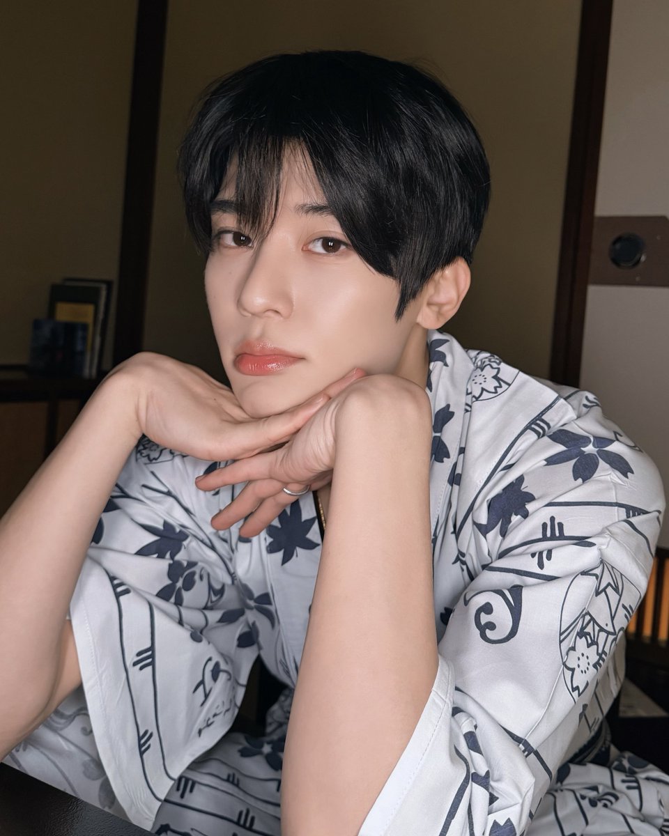 kimono wrapped around me, silk brushing softly as i sit still and try to look innocent.  feeling small and graceful like a doll placed gently on display. ˚.🦴 ᵎᵎ