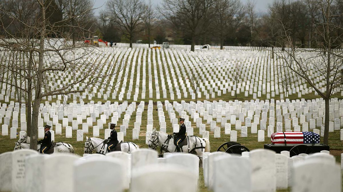This is Arlington cemetery USA 🇺🇸 where about 5000 US soldiers were burried during the US-Iraq war.

Now Trump wants to expand the size of this cemetery by attacking Iran which is more deadly than Iraq.
US CITIZENS MUST WAKE UP!