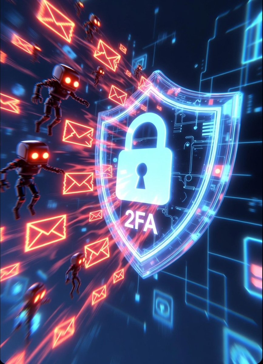 usrsec's tweet image. Thread: Two-Factor Authentication 
#CyberSecurity #2FA #AI #AISecurity

1/5 🧵 In the age of rapid AI evolution, our digital lives are under constant threat. From AI-powered phishing to deepfakes, cybercriminals are smarter than ever. But there's a simple shield: Two-Factor