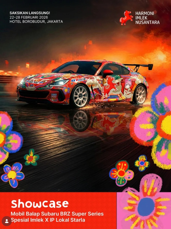 sekuyaofficial's tweet photo. Subaru BRZ Super Series x Starla at Imlek Festival 2026!
https://t.co/SzugnLKN4l https://t.co/1CYMx4cCKp