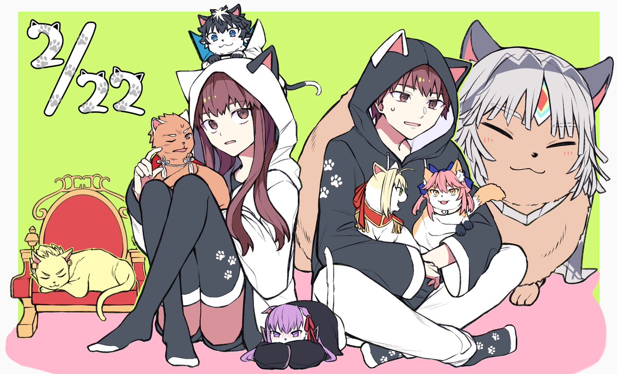 ※猫化
岸波白野とゆかいな月のネコたち