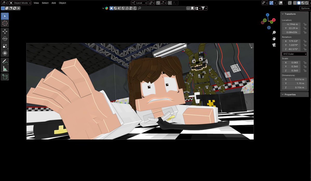 Studio_Inside_'s tweet photo. A little more BTS #fnaf #fnaf3 #b3d #blender #bts https://t.co/792WtJAl3W