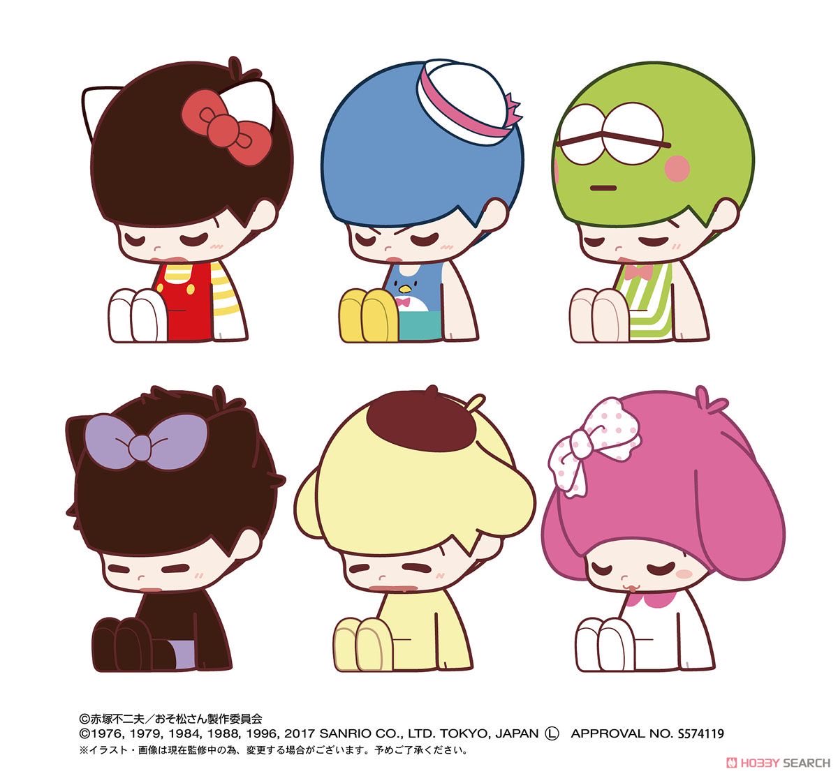 sanriodaily's tweet image. sanrio x osomatsu san💫