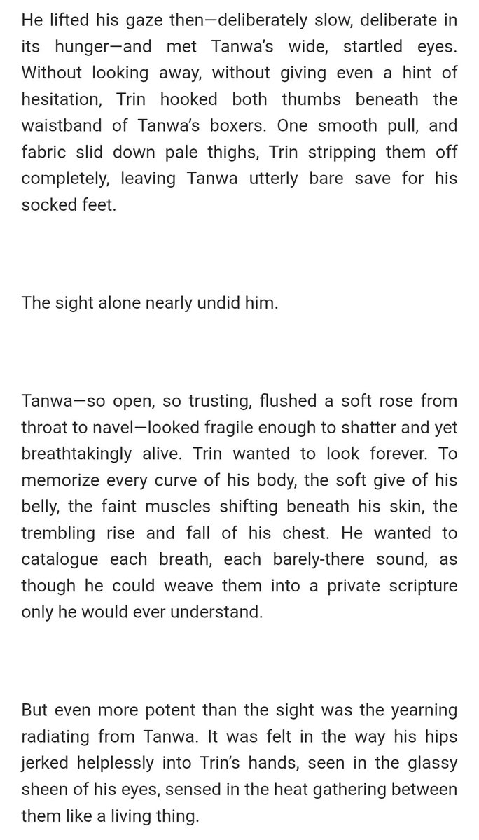 Trin is in awe over Tanwa...

archiveofourown.org/chapters/20992…

#ShineTheSeries #TrinTanwa #TanwaTrin