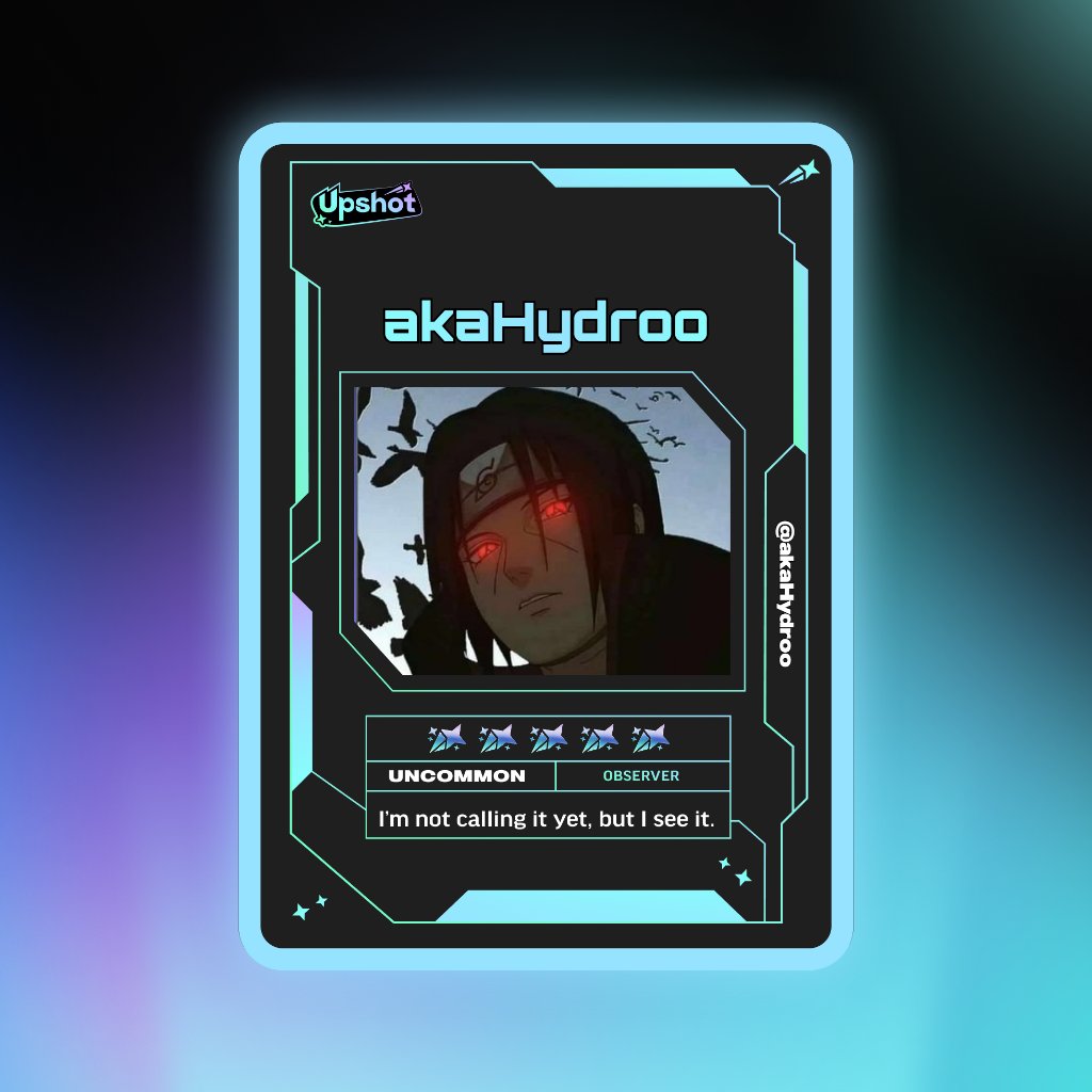 akaHydroo's tweet photo. Just ripped my Predictor Card!

Ready to claim instant cash prizes, free packs and more.

Welcome to Prediction Play on @upshot_cards

Your turn
https://t.co/6yRjjrm5jp https://t.co/RspgiR1LYT