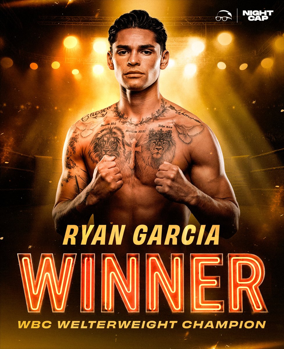 Ryan Garcia proved every doubter wrong tonight! Your new WBC Welterweight Champion 🥊👀

#BarriosGarcia