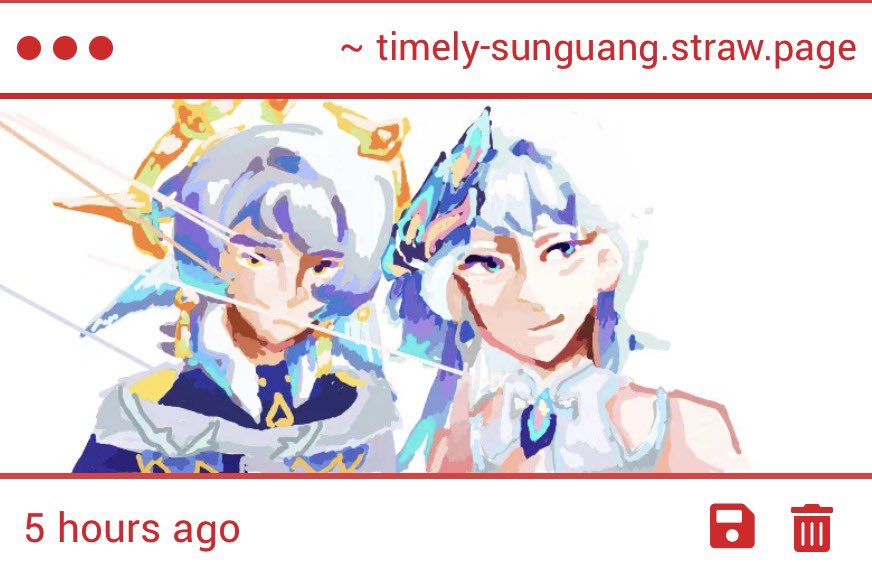 The coloring and shading  🥹 omg Sunday and Yao Guang look adorable 💙