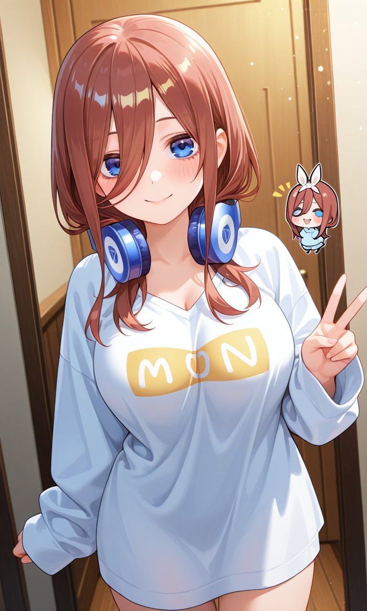 #3時の美少女 
#三玖チャレンジ(  •̀ •́ )୨⚑︎゛
おんなじ構図を作りたいのに作れない(´・ω・｀)