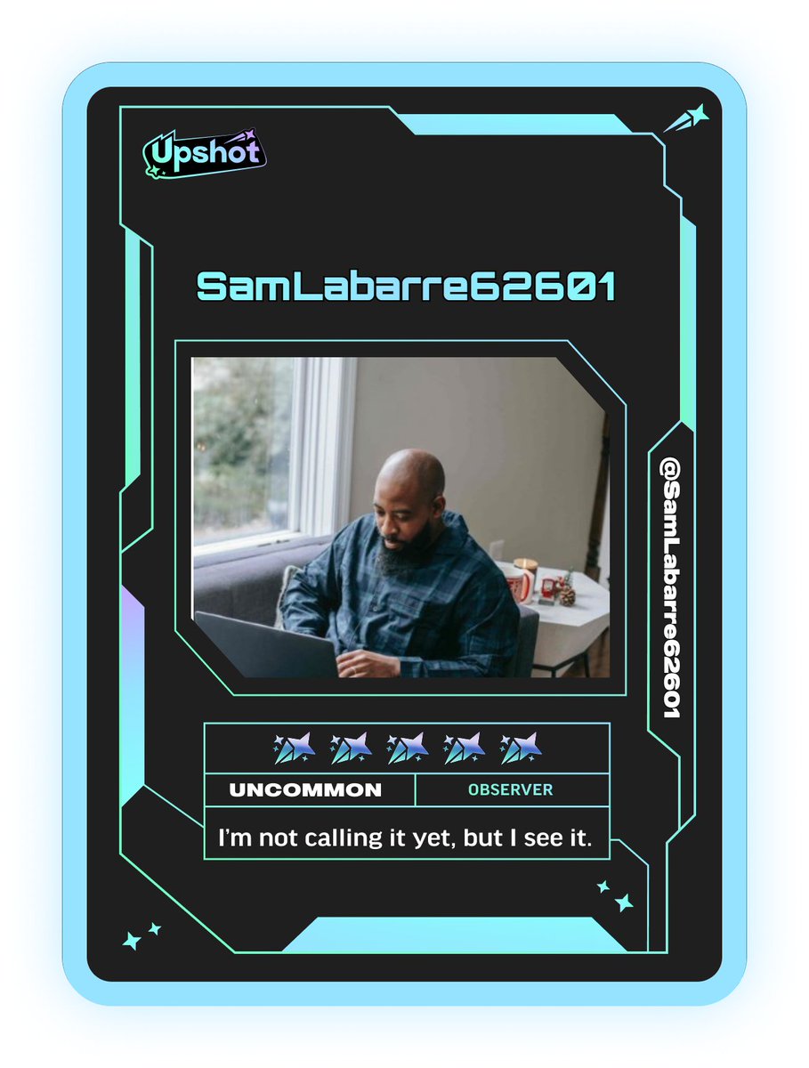 SamLabarre62601's tweet photo. Just ripped my Predictor Card! 🔥 Ready to claim instant cash prizes 🤑, free packs 🎁, and more! 🏆 Welcome to Prediction Play on @upshot_cards 🎮✨ Your turn 🎯 https://t.co/FxU5z8APOT https://t.co/IATi32K04X
