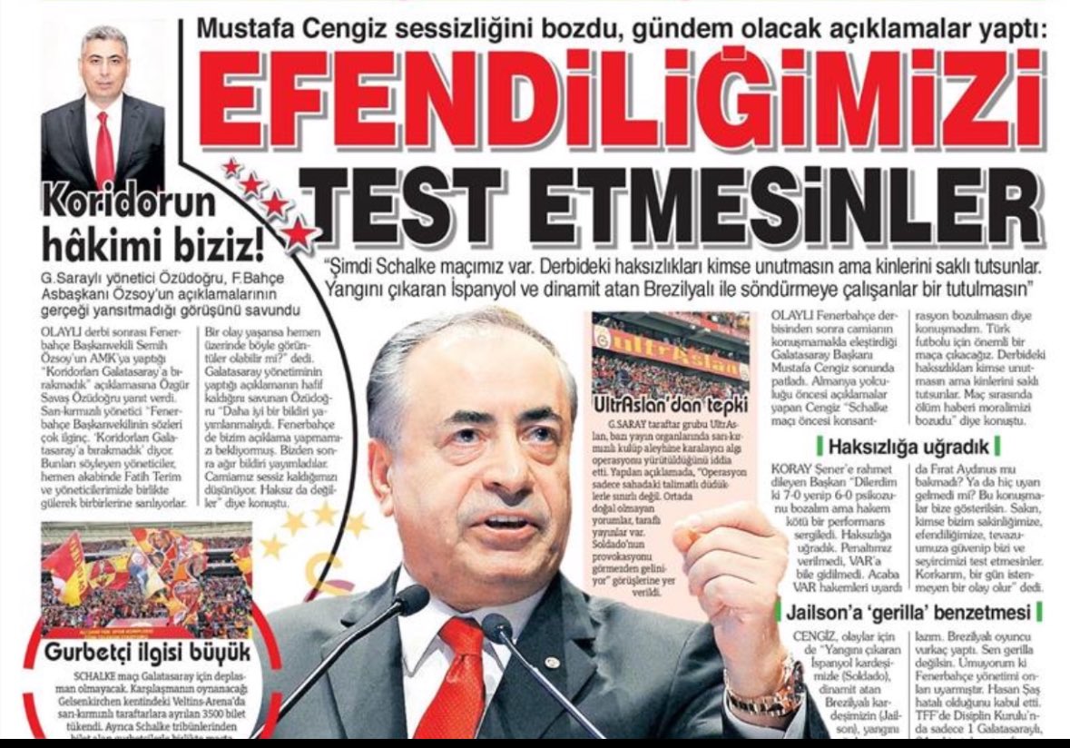 cemgonc's tweet photo. Herkesin akil adam zannettiği Vedat   Milor’un zamanında “Takımı ligden çekin” twiti var :) 

Son 4 sezonda 3 şampiyonluğun verildiği yerde “Bizi istemiyorlar” yazan var :)) 

30 senenin yalandan mağduriyet masalıdır bu.”Kurallar uygulansın ama bizim aleyhimize ise uygulanmasın” destanı :) Gelecek maçın hakemine hem mesaj hem gözdağı senaryosu 

Hala yiyene afiyet olsun!