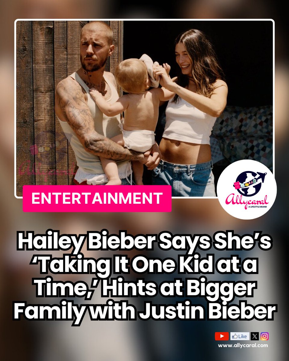 allycaralgoa's tweet image. “Maybe one more… maybe four.” 👶 Hailey Bieber talks family expansion and embracing motherhood one day at a time.

Read: allycaral.com/2026/02/22/hai…

#CelebrityInterview #MomLife #HollywoodCouple #TrendingNow #EntertainmentUpdate